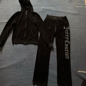 black juicy couture tracksuit